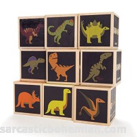 Uncle Goose Dinosaur Blocks Made in The USA B07B43HVG9